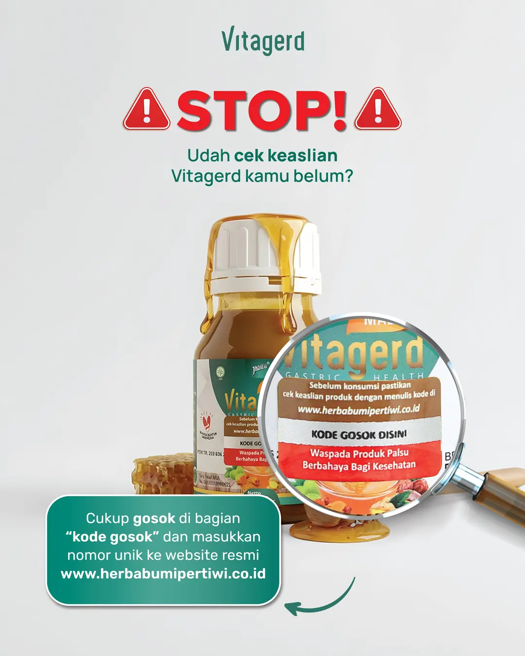 Cara cek keaslian Vitagerd